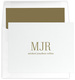 Tall Initials Folded Note Cards - Letterpress Image 5 of 6